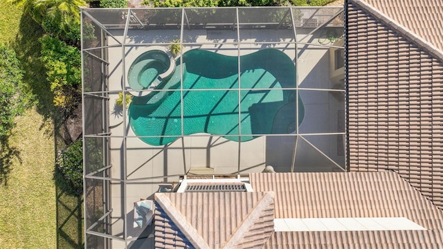 birds eye view of property