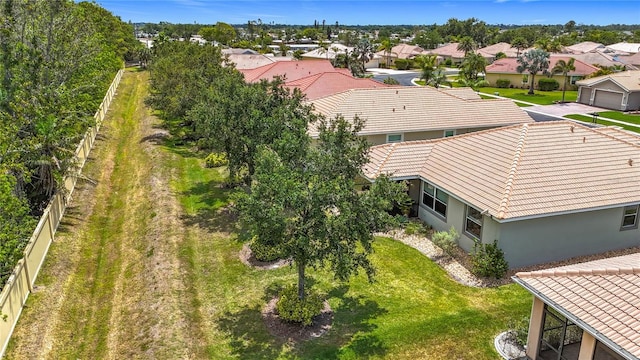 bird's eye view with a residential view