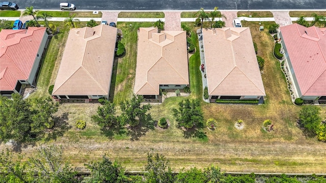 aerial perspective of suburban area