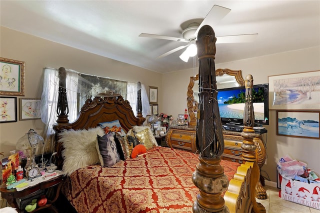 620 Burke Rd, Venice, FL 34293 - bedroom featuring ceiling fan and tile patterned floors