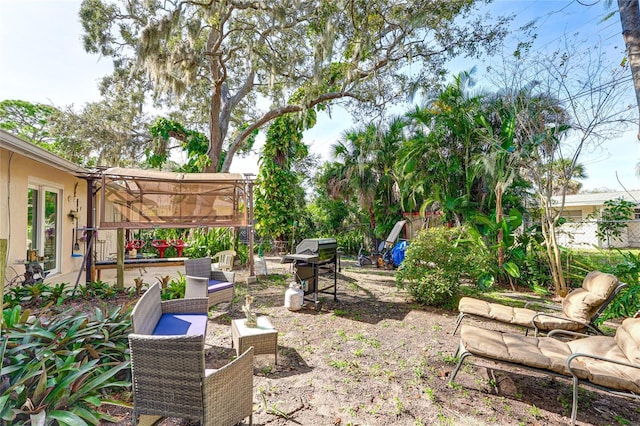 620 Burke Rd, Venice, FL 34293 - view of yard with a patio and fence