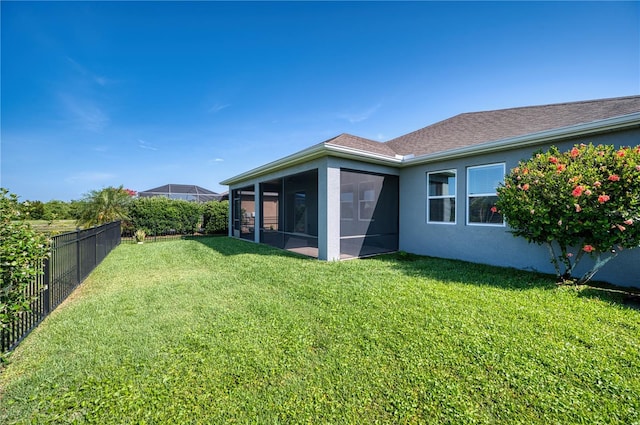 11924 Persian Ter, Bradenton, FL 34212 - rear view of property with a sunroom and stucco siding