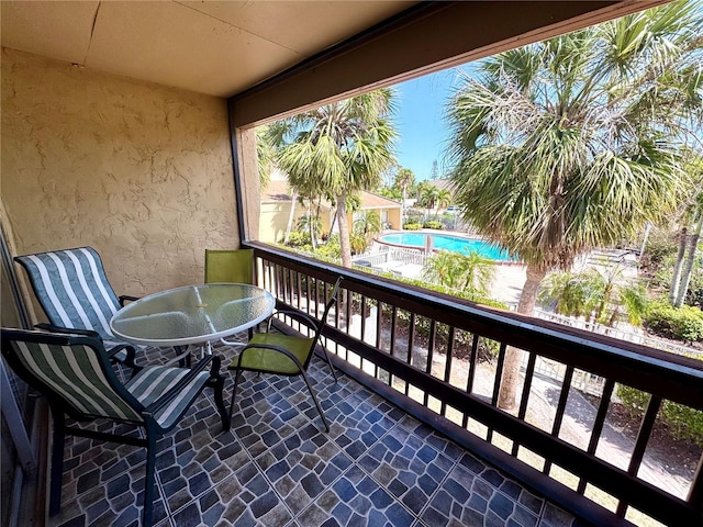 view of balcony