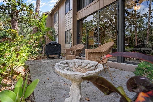 view of patio / terrace featuring grilling area
