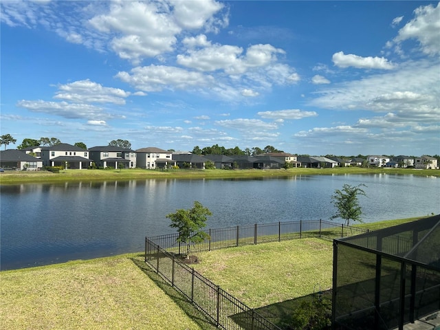 5521 Summit Gln, Bradenton, FL 34203 - water view with nearby suburban area and fence