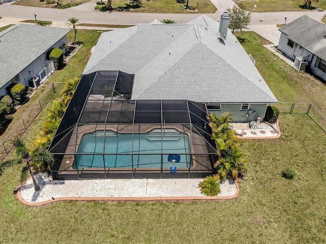245 Woodingham Trl, Venice, FL 34292 - aerial view of property and surrounding area with a pool area