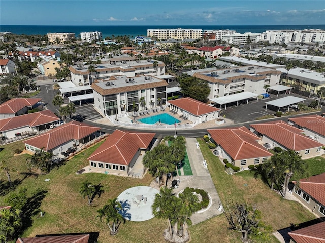 151 Vista Hermosa Cir Unit 31C, Sarasota, FL 34242 - drone / aerial view of a pool and a large body of water