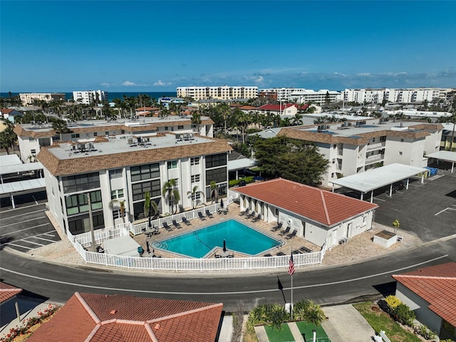 151 Vista Hermosa Cir Unit 31C, Sarasota, FL 34242 - aerial view of a pool