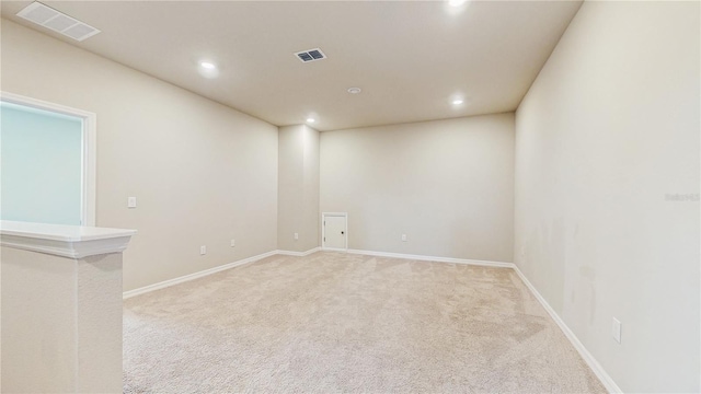 1824 Woodleaf Hammock Ct, Bradenton, FL 34211 - unfurnished room with recessed lighting, light carpet, and baseboards