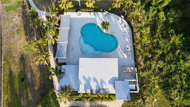 1824 Woodleaf Hammock Ct, Bradenton, FL 34211 - aerial view of property and surrounding area with a pool