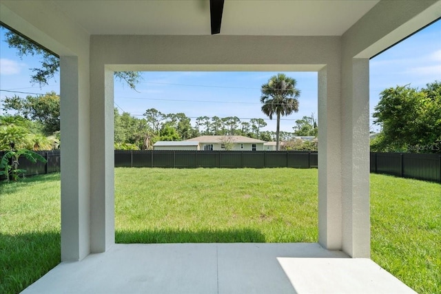 18274 Grace Ave, Port Charlotte, FL 33948 - fenced backyard featuring a patio area
