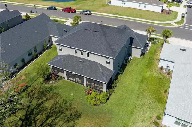drone / aerial view with a residential view