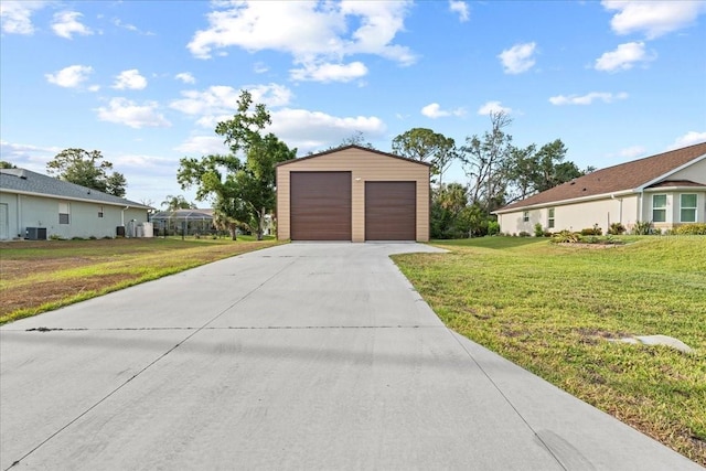 4466 Manila Ave, North Port, FL 34288 - detached garage featuring central AC
