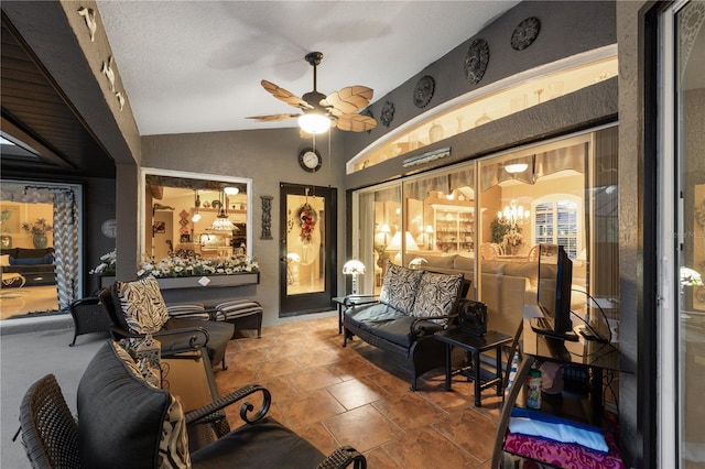 490 Pine Lily Way, Venice, FL 34293 - interior space with a ceiling fan