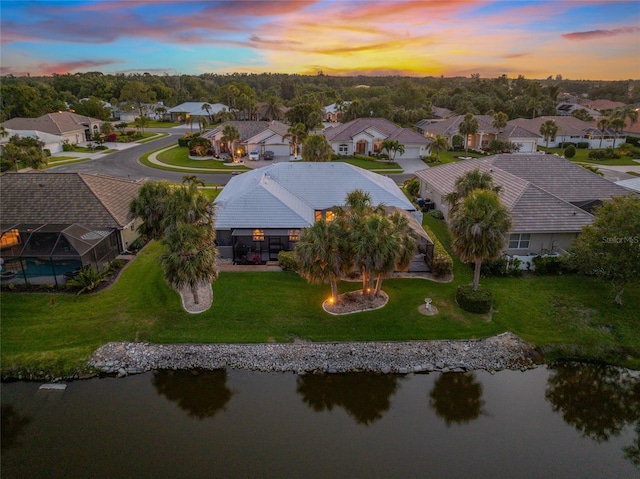490 Pine Lily Way, Venice, FL 34293 - aerial perspective of suburban area featuring a nearby body of water