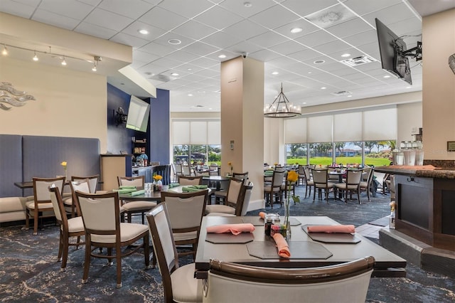 4063 Westbourne Cir, Sarasota, FL 34238 - building lobby featuring a drop ceiling