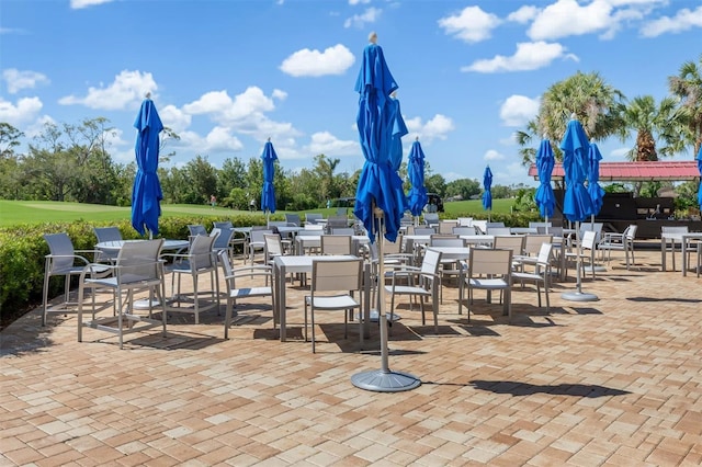 4063 Westbourne Cir, Sarasota, FL 34238 - view of patio with outdoor dining space