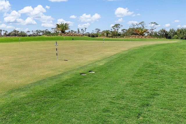 4063 Westbourne Cir, Sarasota, FL 34238 - view of home's community featuring view of golf course and an area to practice putting
