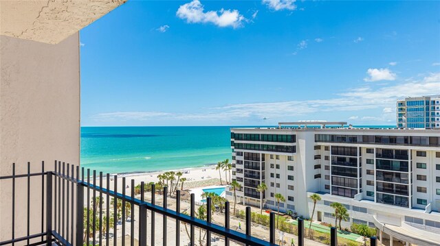 1212 Benjamin Franklin Dr Unit 909, Sarasota, FL 34236 - balcony featuring a water view