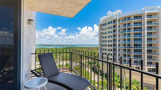 1212 Benjamin Franklin Dr Unit 909, Sarasota, FL 34236 - balcony with a water view