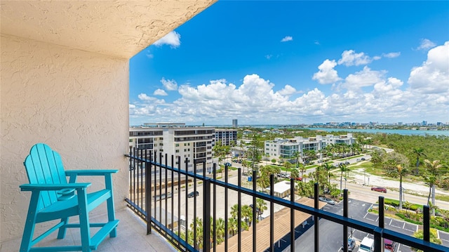 1212 Benjamin Franklin Dr Unit 909, Sarasota, FL 34236 - balcony featuring a city view