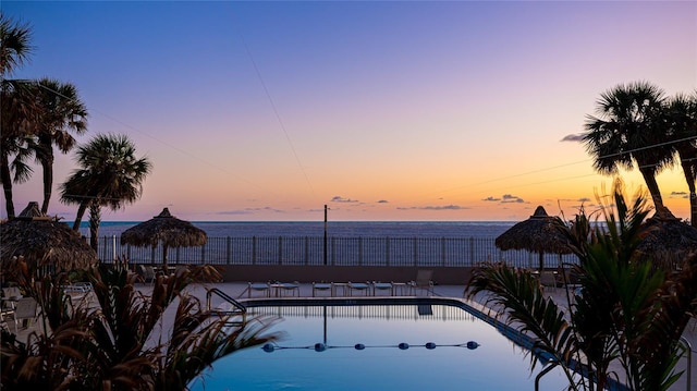 1212 Benjamin Franklin Dr Unit 909, Sarasota, FL 34236 - community pool featuring fence and a water view