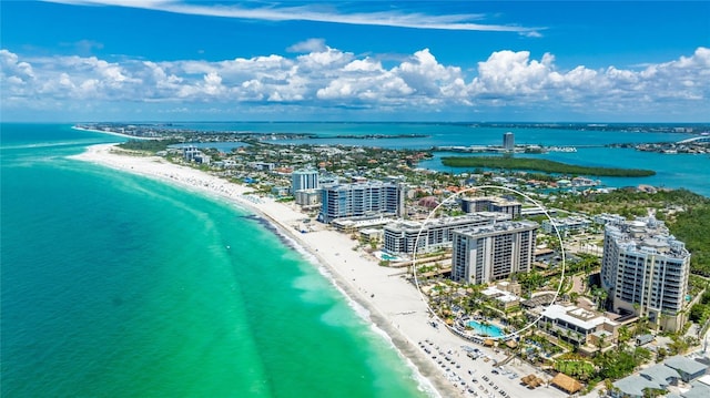 1212 Benjamin Franklin Dr Unit 909, Sarasota, FL 34236 - bird's eye view of unending shoreline
