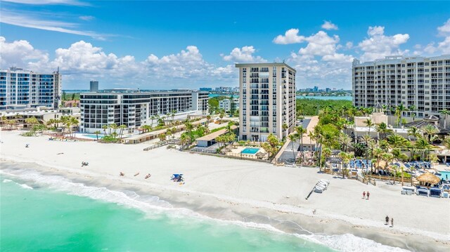 1212 Benjamin Franklin Dr Unit 909, Sarasota, FL 34236 - view of urban area featuring expansive beach