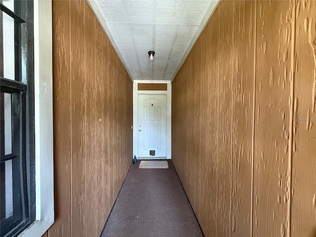 3957 Bearded Oaks Ct, Sarasota, FL 34232 - hallway with carpet flooring