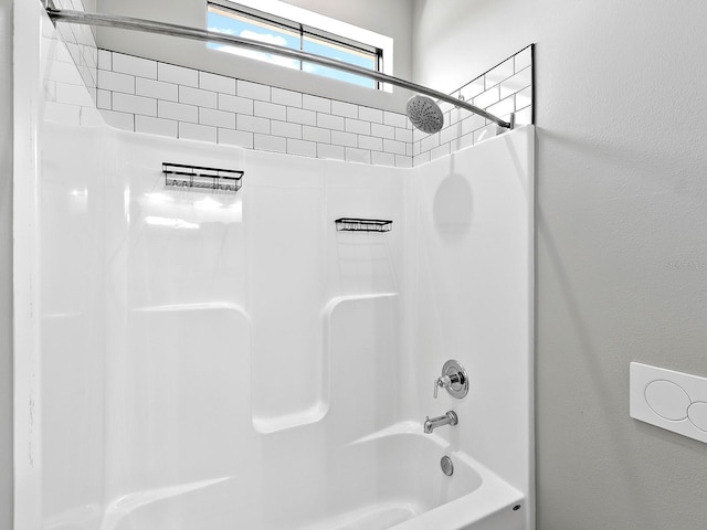 bathroom featuring bathtub / shower combination