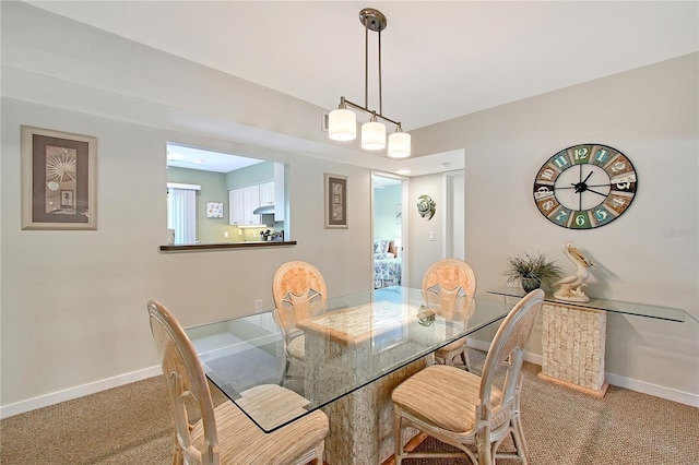 1159 Lake House Cir Unit C120, Sarasota, FL 34242 - dining room featuring carpet and baseboards