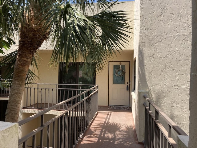 6430 Sun Eagle Ln Unit 203, Bradenton, FL 34210 - property entrance with stucco siding