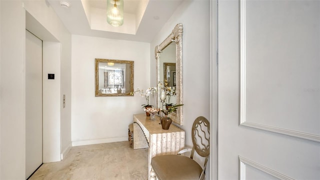 1241 Gulf Of Mexico Dr Unit 803, Longboat Key, FL 34228 - doorway with elevator and baseboards