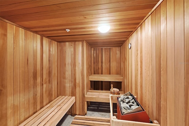 1241 Gulf Of Mexico Dr Unit 803, Longboat Key, FL 34228 - relaxing sauna featuring wooden walls and wooden ceiling
