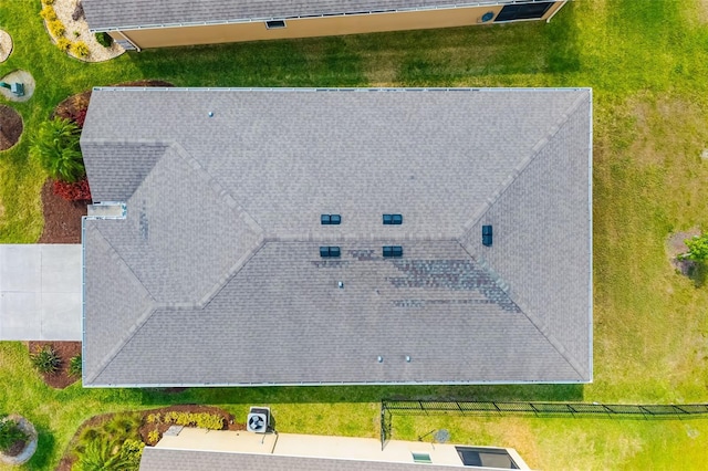 view from above of property