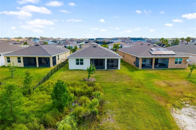 aerial perspective of suburban area