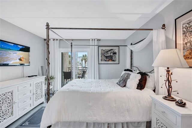 bedroom featuring access to exterior