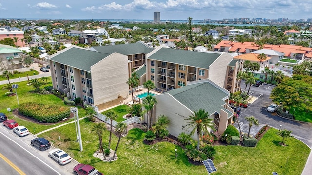 845 Benjamin Franklin Dr Unit 302, Sarasota, FL 34236 - drone / aerial view of a pool