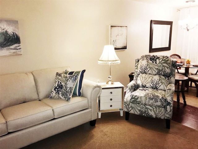 view of living area