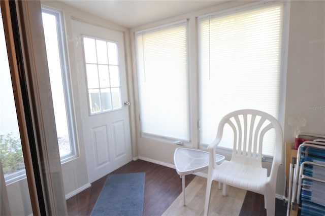 view of sunroom