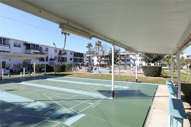 surrounding community with shuffleboard