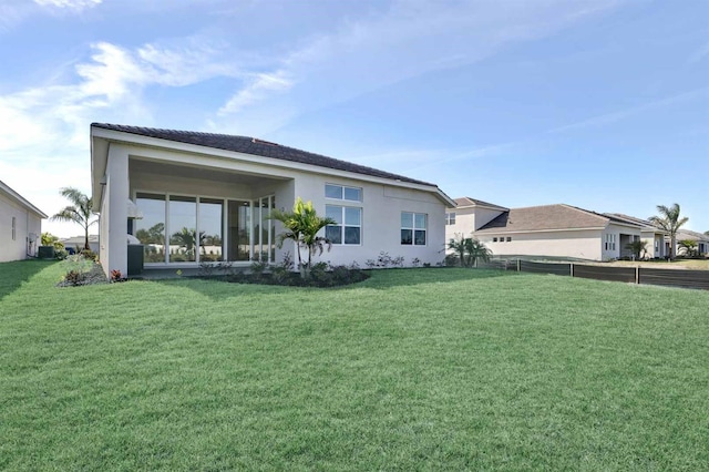 17927 Palmiste Dr, Bradenton, FL 34202 - rear view of property with stucco siding