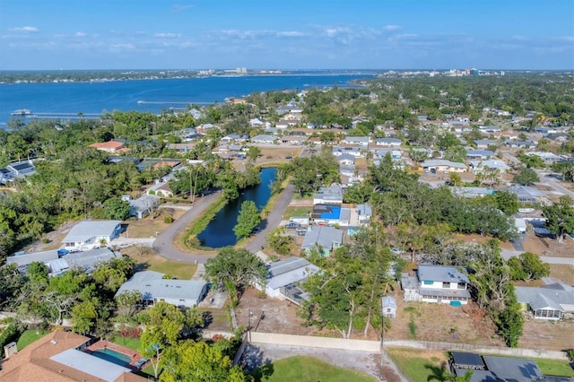 4907 4th Avenue Cir NW, Bradenton, FL 34209 - bird's eye view featuring a water view and a residential view
