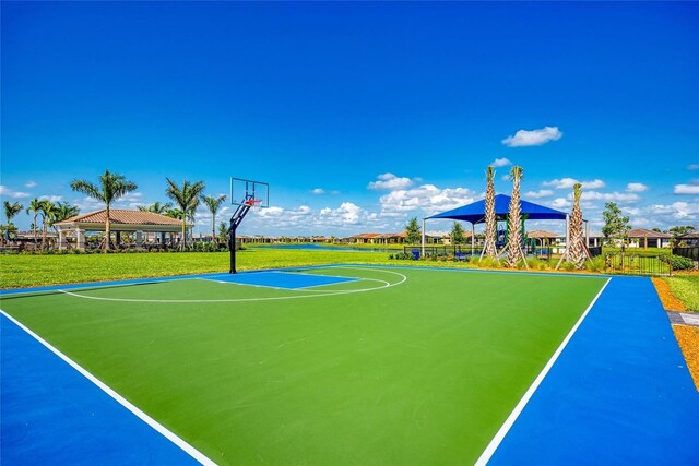 13167 Fernando St, Venice, FL 34293 - view of sport court with a gazebo and community basketball court