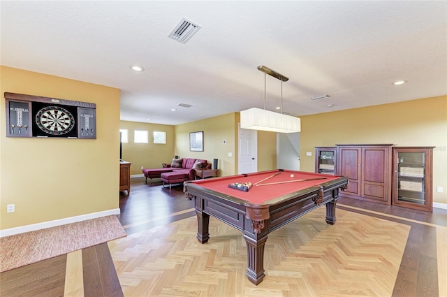 8103 Snowy Egret Pl, Bradenton, FL 34202 - rec room with baseboards, pool table, and recessed lighting