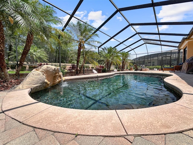 6567 Eagle Ridge Way, Lakeland, FL 33813 - outdoor pool with a lanai and a patio