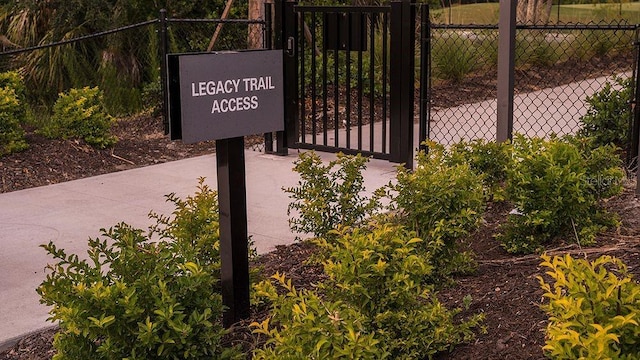 details with a gate and fence