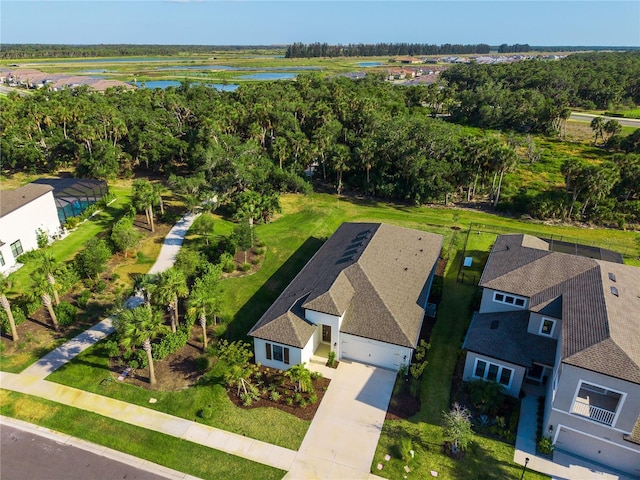 10171 Milky Way Cir, Sarasota, FL 34241 - aerial view with a water view and a residential view