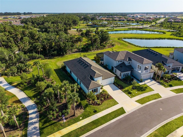 10171 Milky Way Cir, Sarasota, FL 34241 - aerial view featuring a water view and a residential view