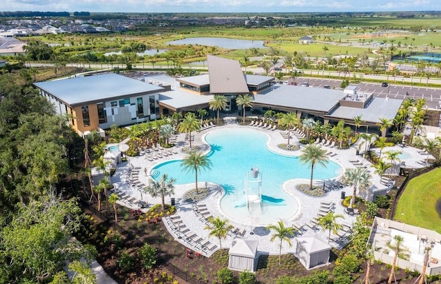 10171 Milky Way Cir, Sarasota, FL 34241 - aerial view with a water view